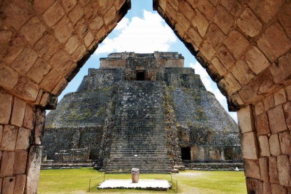 Main Pyramid at Uxmal Archeological Site