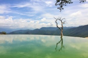 Mirror waters at Hierve el Agua Springs