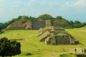 View of Monte Albán Archeological Site