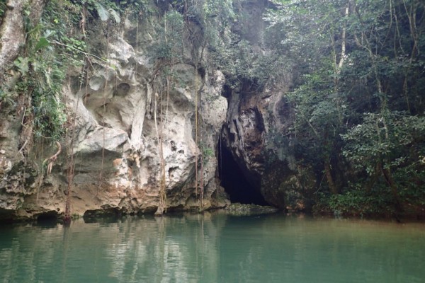 Cave entry in Belize Jungle