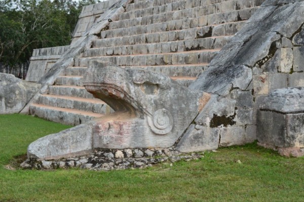 Kukulkan God descending from the skies