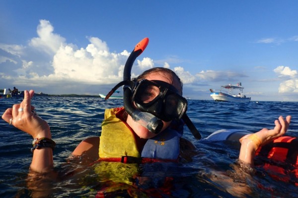 Snorkeling in the Caribbean Sea