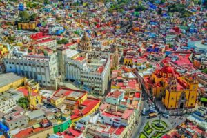 Aereal View of Guanajuato City