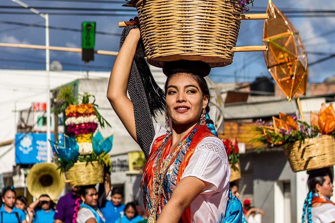 Dancers Parade at Oaxaca