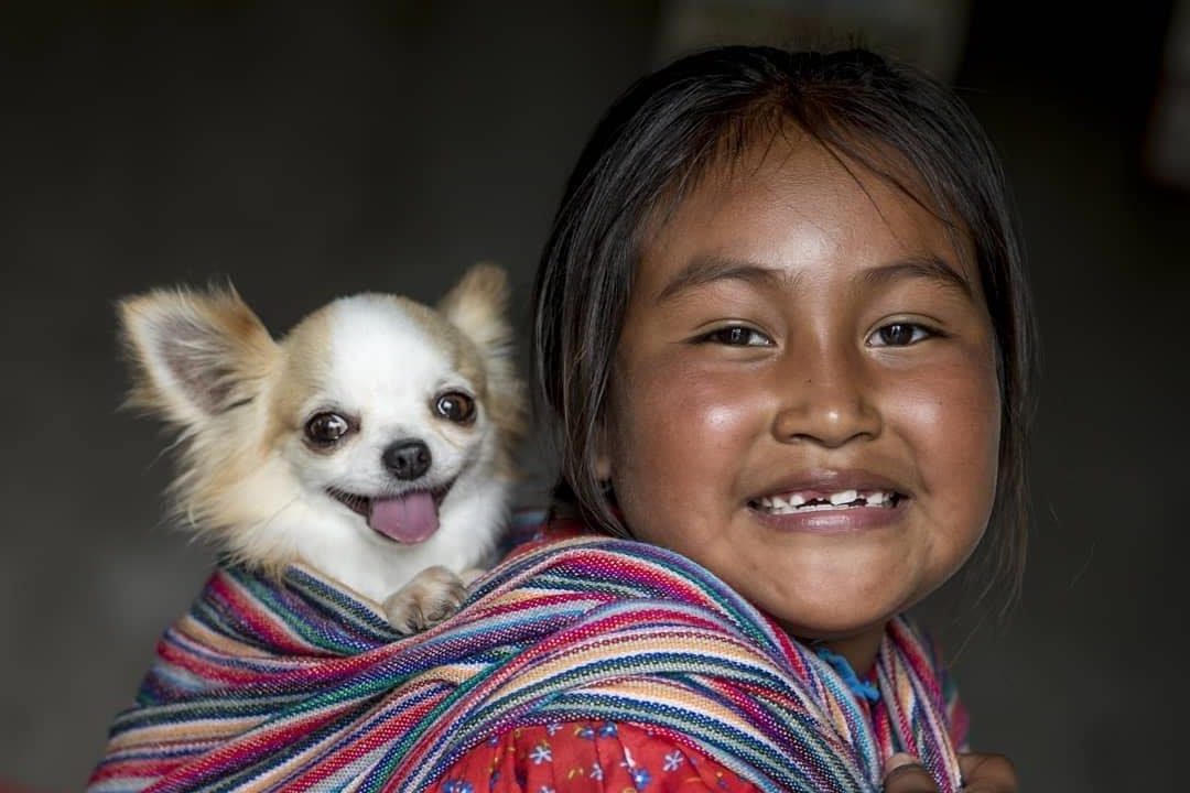 Kid with her dog at Creel