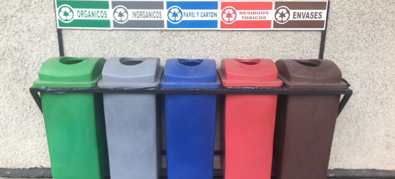 One of the few recycling points in Mexico