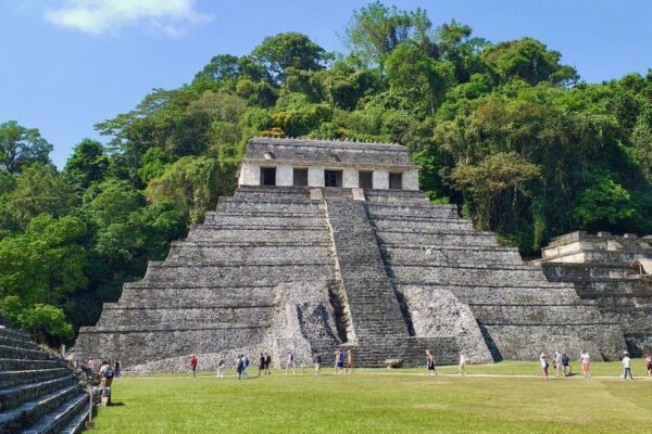 Pyramid at Palenque Archeological Site