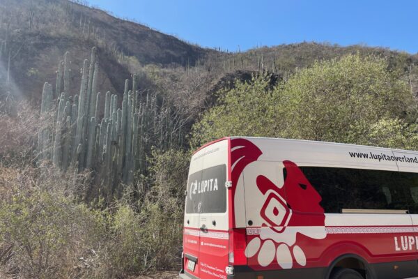 Our van at Tehuacán Reserve