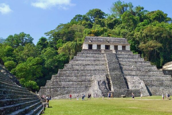Pyramid at Palenque Archeological Site